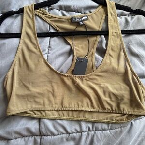 Fashion Nova Olive Crop Top